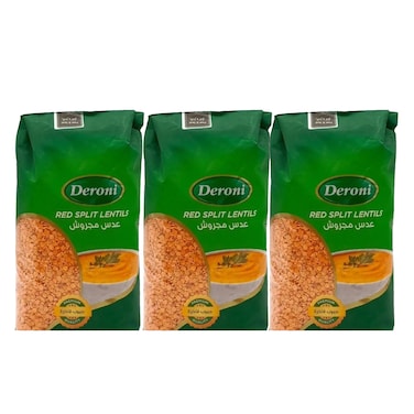 DERONI RED SPLIT LENTILS 900G 2+1 F