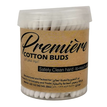 Premiere Cotton Buds Wood 150 Pieces