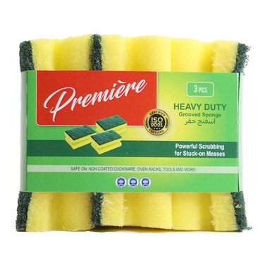 Premieer Sponge Grooved 3Pieces