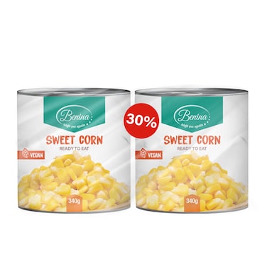 Benina Canned Sweet Corn 340GRX2 Specail Price