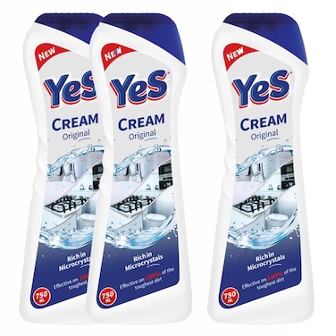 Yes Scouring Cream Original 750Ml 2+1 Free