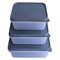 Set Boite Hermetique Rectangular 3 Pieces Silver