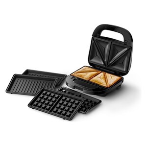 Taurus Miami Premium Grill Électrique 3 En 1 900W - Sandwich Gaufre Grill Plaques Interchangeables