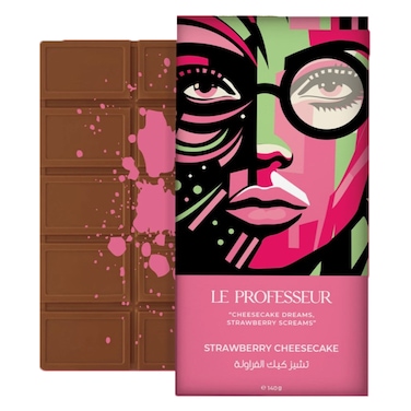 Le Professeur Strawberry Cheesecake Bar 140GR