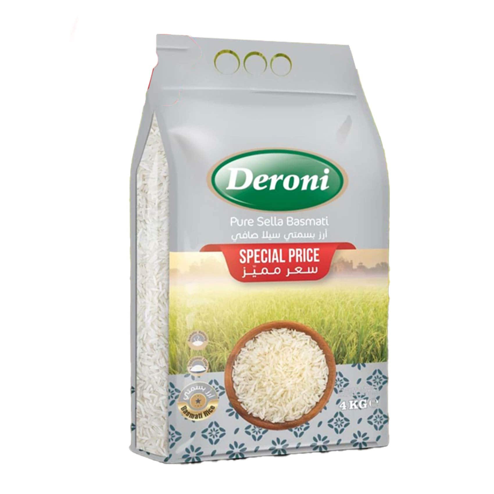 Buy Deroni Basmati Silver 4KG Special Price Online | Carrefour Lebanon
