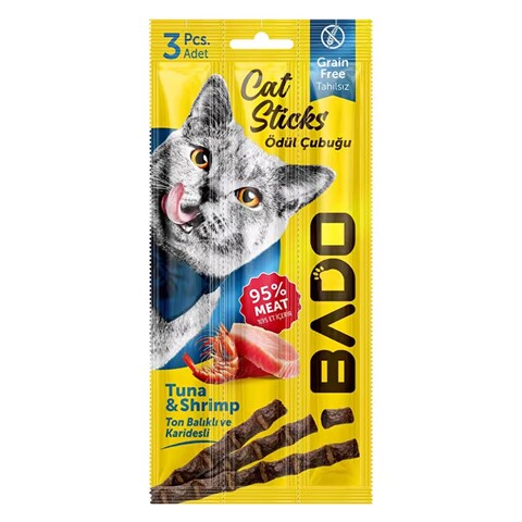 Bado Pet Treat Cat Sticks Tuna And Shrimps 3X5GR