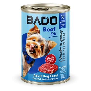 Bado Wet Adlt Dog Lamb Rice Can 400GR