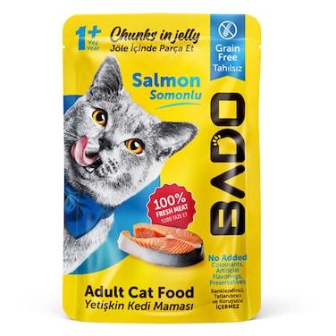 Bado Wet Adult Cat Chunk With Salmon 85GR