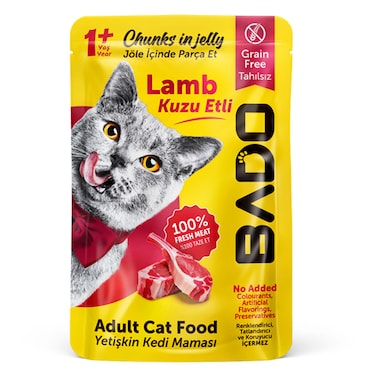 Bado Wet Adult Cat Chunk With Lamb 85GR