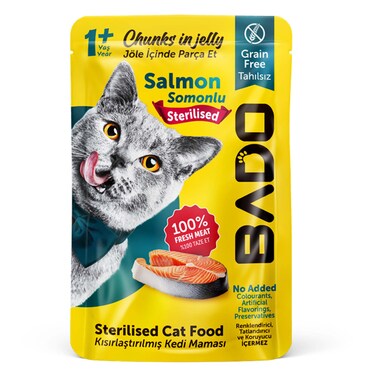 Bado Wet Ster Cat Chunk With Salmon 85GR