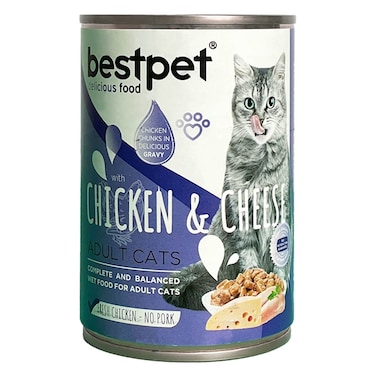 Bestpet Cat Chicken With Cheese In Gravy 400GR