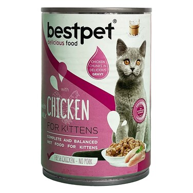Bestpet Cat Kitten Chicken With Milk In Gravy 400GR