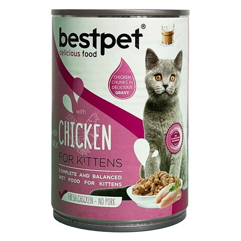 Bestpet Cat Kitten Chicken With Milk In Gravy 400GR