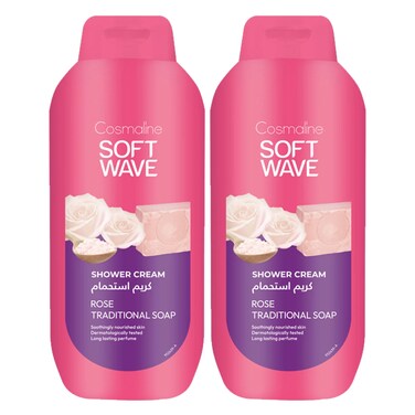 Softwave Shower Gel Rose Soap 650MLX2 Special Price
