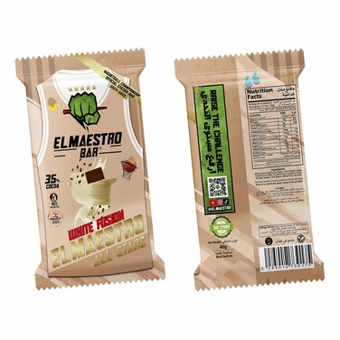 El Maestro All Stars Bar White Fusion Chocolate 40GR