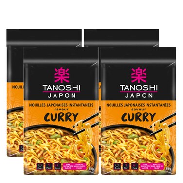 Tanoshi Instant Noodles Curry 85GR 3+1 Free