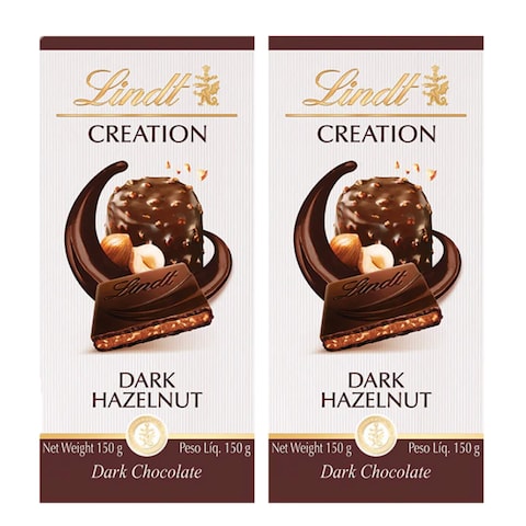 Lindt Dark Hazelnut Chocolate 2X150GR Special Price