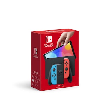 Nintendo Switch Oled Neon Red And Blue