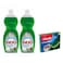 Brio Dishwashing Liquid 2X650ML + Vileda Ultra Free