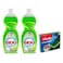 Brio Dishwashing Liquid 2X650ML + Vileda Ultra Free
