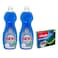 Brio Dishwashing Liquid 2X650ML + Vileda Ultra Free