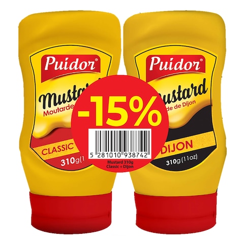 Puidor Mustard+ Dijon 310GR 15% Off