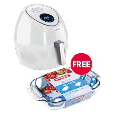 Kenwood Air Fryer White + Pyrex X2 Free