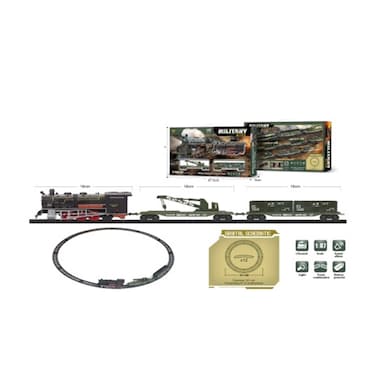 Bo Military Plastic Train Set