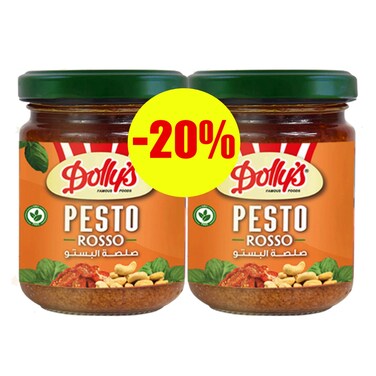 Dolly'S Red Pesto Sauce 2X190GR 20% Off