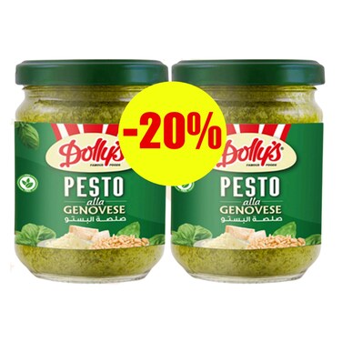 Dolly'S Green Pesto Sauce 2X190GR 20% Off