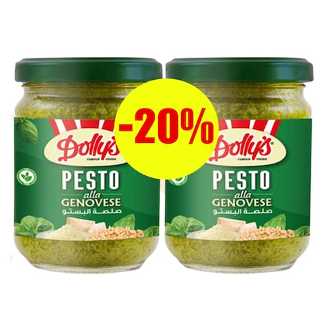 Dolly&#39;S Green Pesto Sauce 2X190GR 20% Off