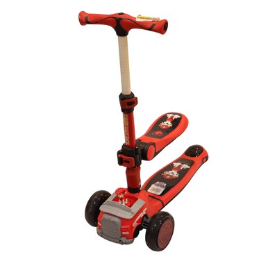 2 Floored Red Scooter