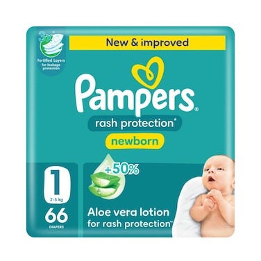 Pampers Giant S1 2-5KG 66 Diapers