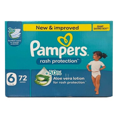 Pampers S6 13+KG 72 Diapers