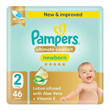 Pampers S2 3-8KG 46 Diapers