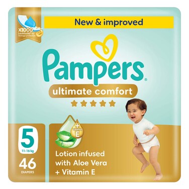 Pampers Ultimate Comfort S5 11-16KG 46 Diapers
