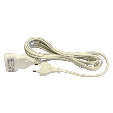 Euro Extension Cable 3 Meters White