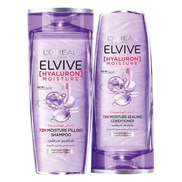 Elvive Shampoo Hyaluron 600ML + Conditioner 400ML 20% Off
