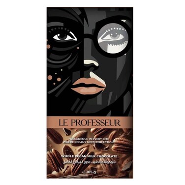 Le Professeur Milk Chocolate Pecan 105GR