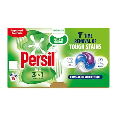Persil 3 in 1 Bio Washing Capsules 15 Washes 316.5GR