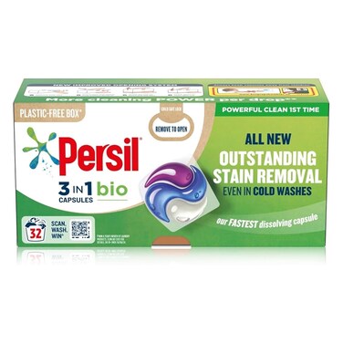 Persil 3 in 1 Bio Washing Capsules 32 Washes 675GR