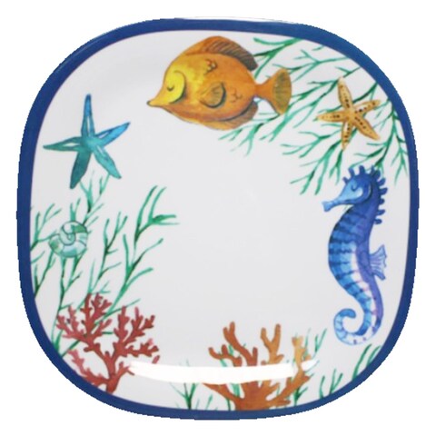360 Home Melamine Sea 8&quot; Plate