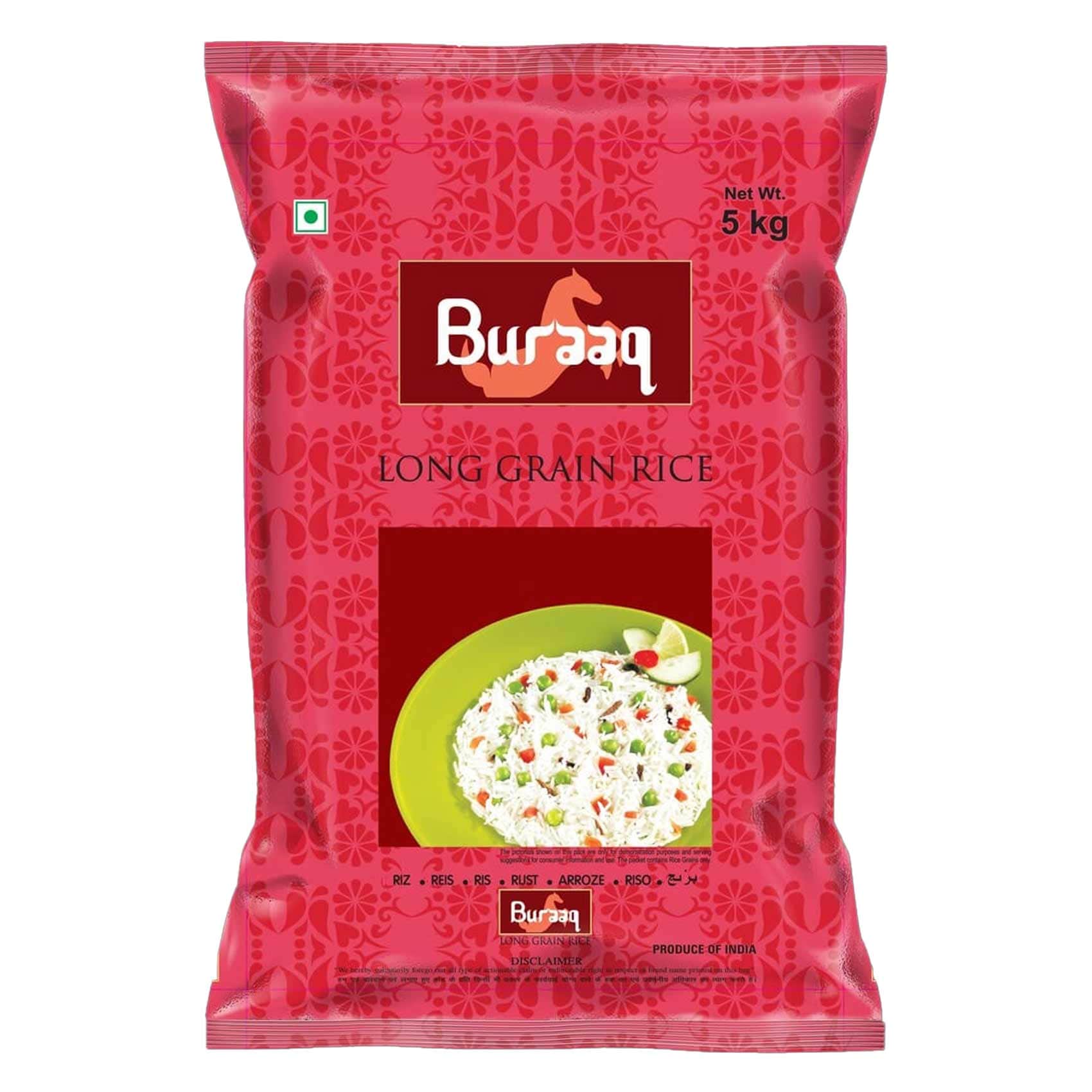 Buy Buraq Basmati Rice 5KG Online | Carrefour Lebanon