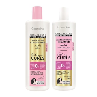 Cosmaline Oh My Curls Shampoo Foam Cream 500ML + Conditioner 15% Off