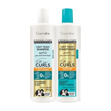 Cosmaline Oh My Curls Shampoo Lather 500ML + Conditioner 15% Off