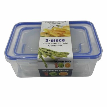 Plastic Containers Set Of 3
