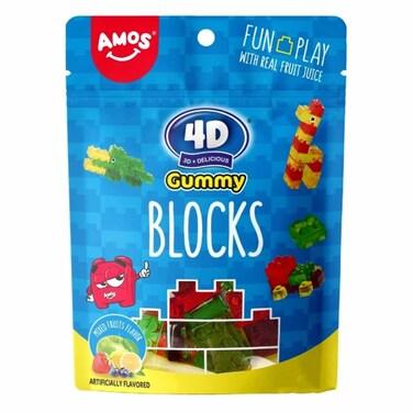 Amos 4D Gummy Blocks 72GR