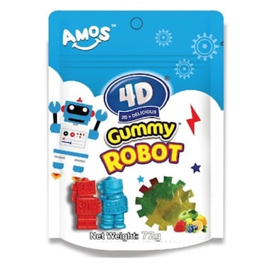 Amos 4D Gummy Robot 72GR