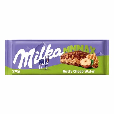 Milka Max Nutty Chocolate Wafer 270GR