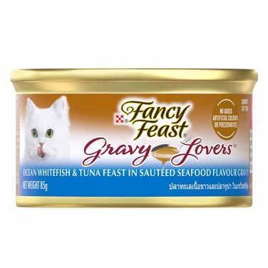 Fancy Feast Cat Gravy Lovrs Ocean White Fish 85GR
